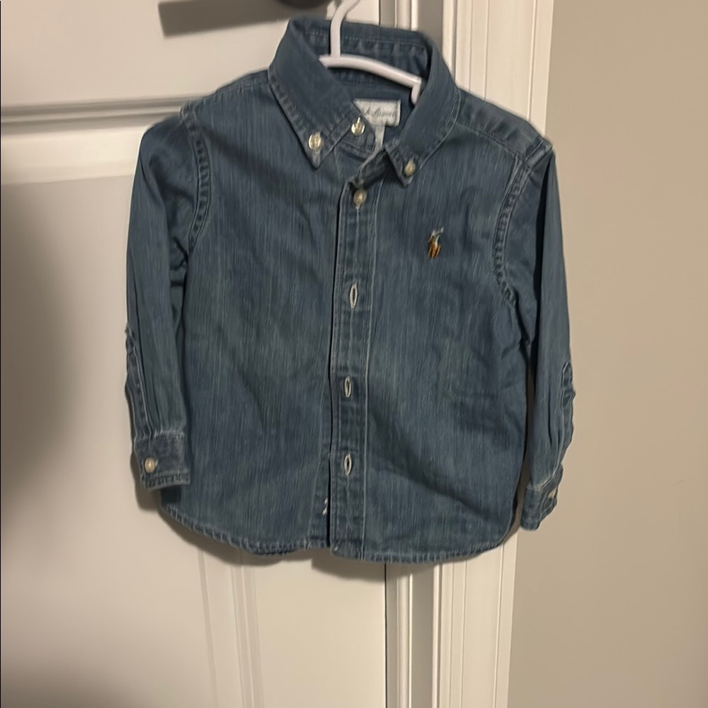 Polo by Ralph Lauren Blue Kids Button Down Shirt